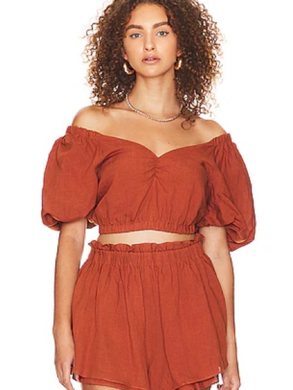 SANCIA Two Piece Set in Rust